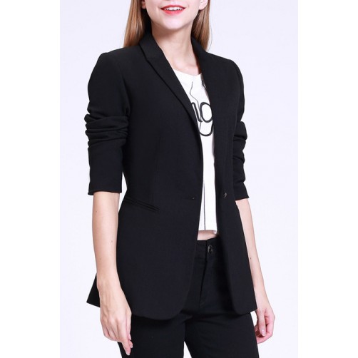 Lapel Collar Casual Blazer