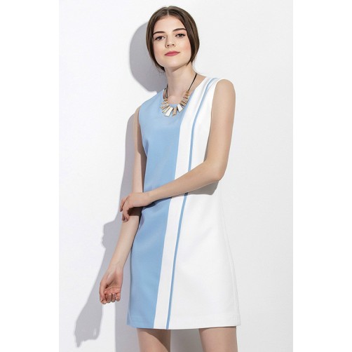 Color Block Sleeveless Dress