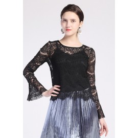 FlaSleeves Lace Blouse